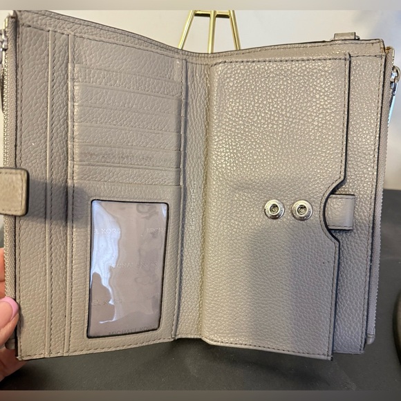 Michael Kors Gray Clutch Wristlet - Picture 3 of 10